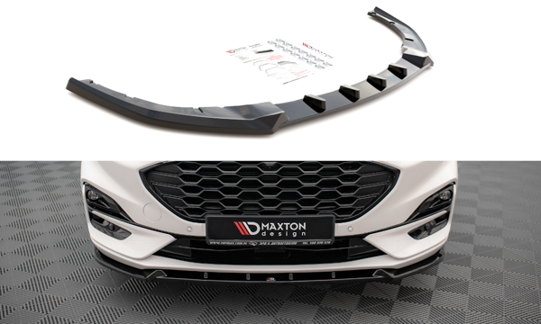 Maxton Front Splitter Ford Kuga St-Line Mk3 - Gloss Black