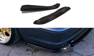 Maxton Rear Side Splitters BMW 3 E46 Mpack Coupe - Gloss Black