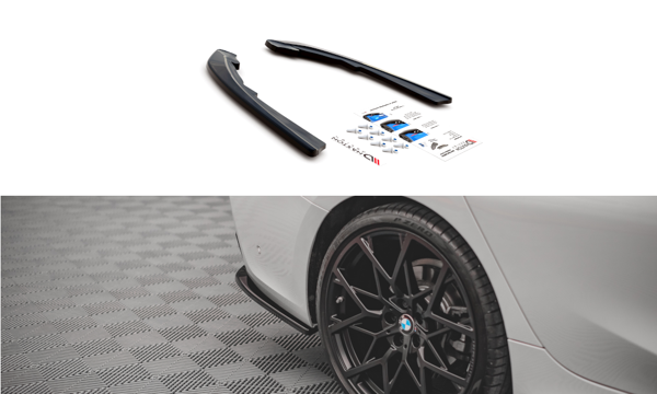 Maxton Rear Side Splitters BMW 3 G20 / G21 - Gloss Black