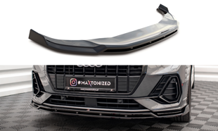 Maxton Front Splitter V.2 Audi Q3 S-Line F3 - Gloss Black