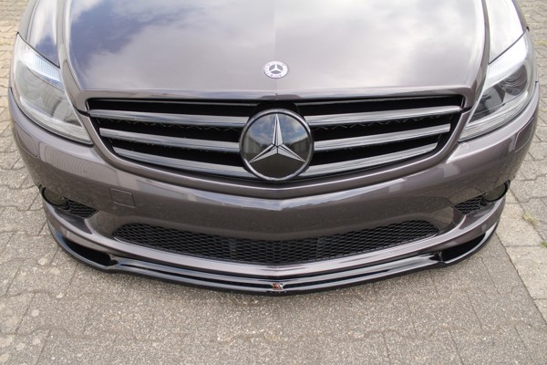 Maxton Front Splitter Mercedes Cl 500 C216 Amgline - Gloss Black