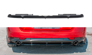 Maxton Central Rear Splitter(With Vertical Bars)  Peugeot 508 Sw Mk2 - Gloss Black