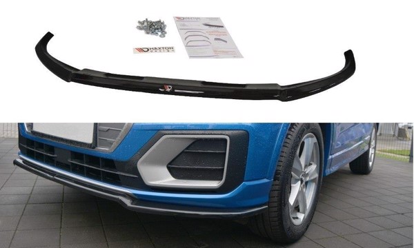 Maxton Front Splitter Audi Q2 Mk.1 - Gloss Black