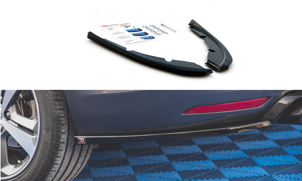 Maxton Rear Side Splitters V.2 Peugeot 308 Sw Mk2 Facelift - Gloss Black