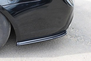 Maxton Rear Side Splitters For BMW 3 E91 M-Pack Facelift - Gloss Black