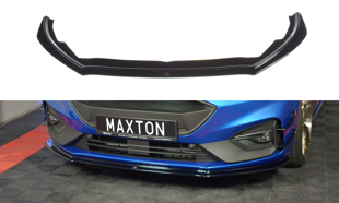 Maxton Front Splitter V.4 Ford Focus St / St-Line Mk4 - Gloss Black