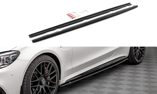 Maxton Side Skirts Diffusers V.1 Mercedes-Amg C 63Amg Coupe C205 Facelift - Textured