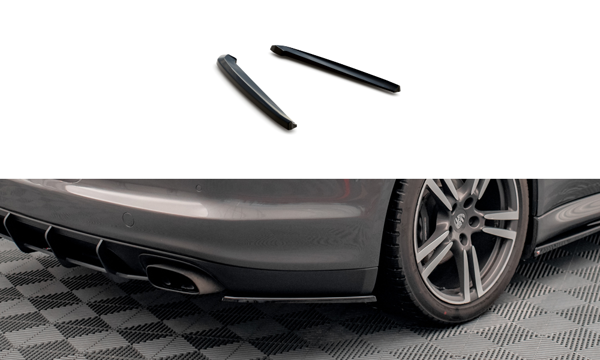 Maxton Rear Side Splitters Porsche Panamera / Panamera Diesel 970 - Gloss Black