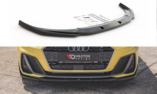 Maxton Front Splitter V.2 Audi A1 S-Line Gb - Gloss Black