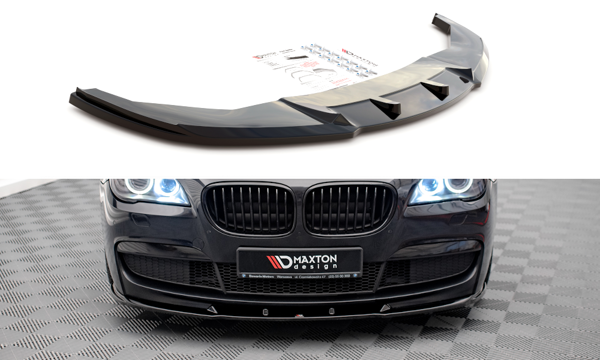 Maxton Front Splitter V.2 BMW 7 M-Pack F01 - Gloss Black