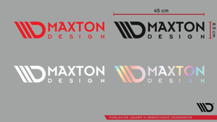 Maxton Maxton Sticker White 06 Large Logo Sticker 45X8,5 Cm White - 06 WHT