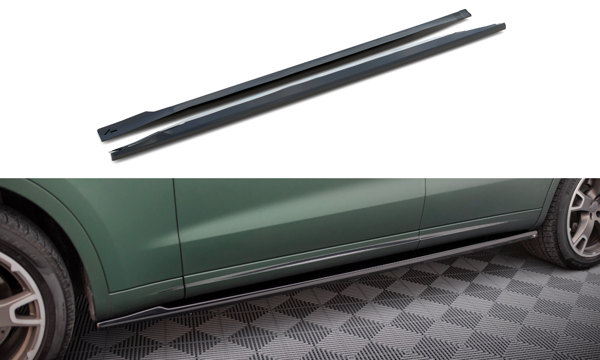 Maxton Side Skirts Diffusers Maserati Levante Mk1  - Gloss Black