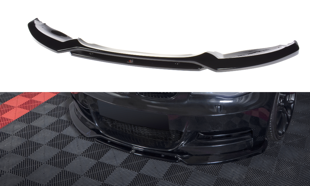 Maxton Front Splitter V.1 For BMW 1 E82 Facelift M-Pack - Gloss Black