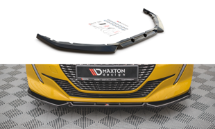 Maxton Front Splitter V.1 Peugeot 208 Mk2 - Gloss Black