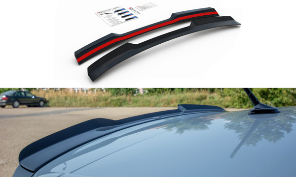 Maxton Spoiler Extension VW Polo Mk6 Gti - Gloss Black