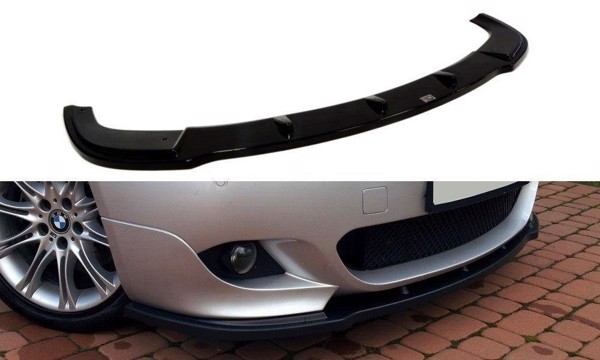 Maxton Front Splitter For BMW 5 E60 M-Pack - Gloss Black