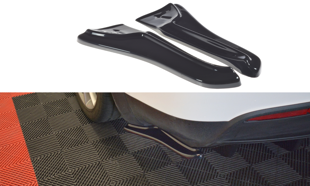 Maxton Rear Side Splitters V.1 Tesla Model X  - Gloss Black