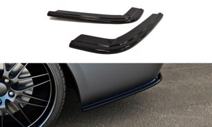 Maxton Rear Side Splitters For BMW 3 E92 Mpack - Gloss Black