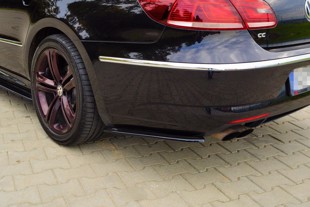 Maxton Rear Side Splitters Volkswagen Cc R-Line - Gloss Black