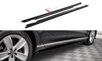 Maxton Side Skirts Diffusers Volkswagen Passat B8 Facelift - Gloss Black