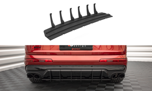 Maxton Street Pro Rear Diffuser Audi Sq7 /Q7 S-Line Mk2 (4M) Facelift  - Black