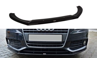 Maxton Front Splitter V.2 Audi A4 B8 - Gloss Black