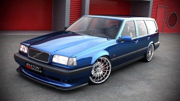 Maxton Front Splitter Volvo 850 R - Gloss Black