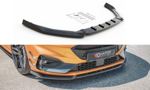 Maxton Front Splitter V.7 Ford Focus St / St-Line Mk4 - Gloss Black