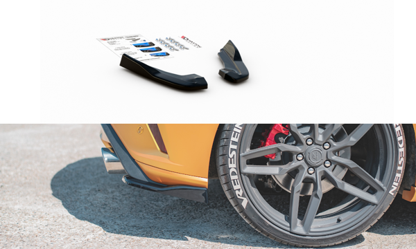 Maxton Rear Side Splitters V.2 Ford Focus St Mk4  - Gloss Black