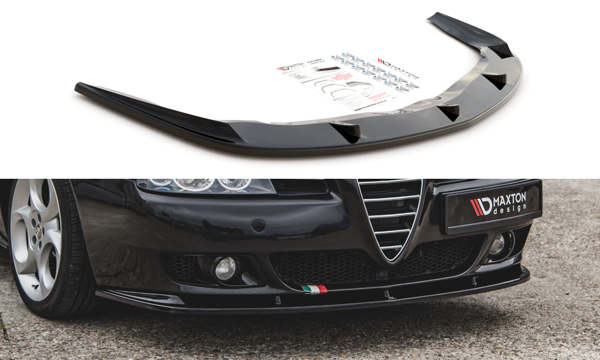 Maxton Front Splitter Alfa Romeo 156 Facelift - Textured