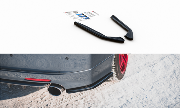 Maxton Rear Side Splitters V.2 Honda Accord Mk7 Type-S - Gloss Black