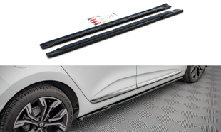 Maxton Side Skirts Diffusers Renault Clio Mk5 - Textured