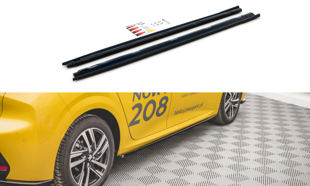 Maxton Side Skirts Diffusers Peugeot 208 Mk2 - Textured