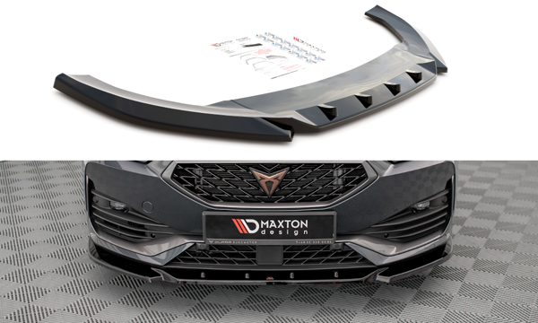 Maxton Front Splitter V.3 Cupra Leon - Gloss Black