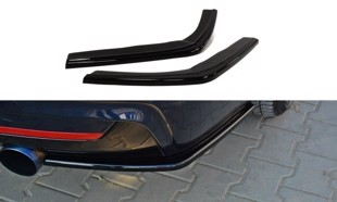 Maxton Rear Side Splitters For BMW 4 F32 M-Pack - Gloss Black