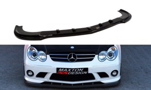 Maxton Front Splitter Mercedes Clk W209 (For Me-Clk-209-Amg204-F1 Bumper) - Gloss Black