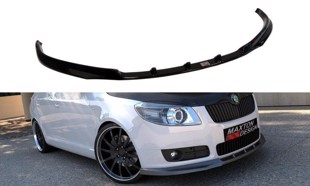 Maxton Front Splitter Skoda Fabia Mk2 - Gloss Black
