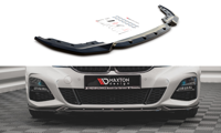 Maxton Front Splitter V.4 BMW 3 G20 / G21 M-Pack - Gloss Black