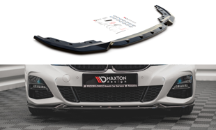 Maxton Front Splitter V.4 BMW 3 G20 / G21 M-Pack - Gloss Black