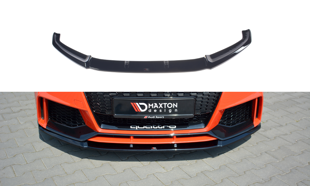 Maxton Front Splitter V.2 Audi TT RS 8S - Gloss Black
