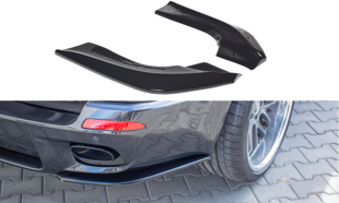Maxton Rear Side Splitters For BMW X5 E70 Facelit M-Pack - Gloss Black