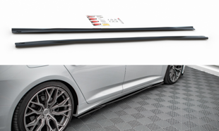 Maxton Side Skirts Diffusers Aud A6 S-Line / S6 C8  - Gloss Black
