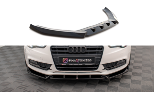 Maxton Front Splitter V.1 Audi A5 Coupe 8T Facelift - Gloss Black