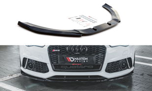 Maxton Front Splitter V.3 Audi RS6 C7 - Gloss Black