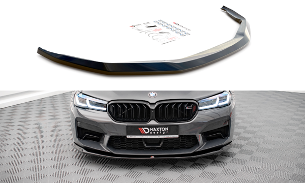 Maxton Front Splitter V.3 BMW M5 F90 Facelift - Gloss Black