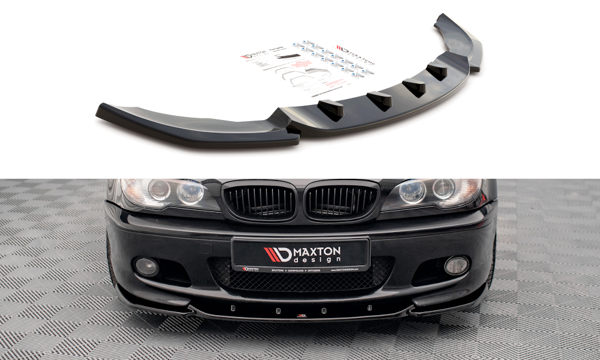 Maxton Front Splitter V.2 BMW 3 Coupe M-Pack E46 - Gloss Black
