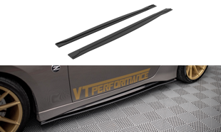 Maxton Street Pro Side Skirts Diffusers Nissan 370Z Nismo Facelift - Black