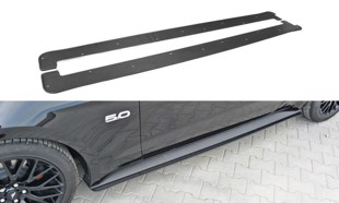 Maxton Racing Side Skirts Diffusers Ford Mustang Gt Mk6 - Carbon