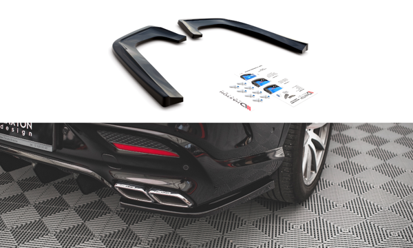 Maxton Rear Side Splitters V.2 Mercedes-Benz Gle Coupe 63Amg C292 - Textured