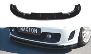 Maxton Front Splitter V.2 Fiat 500 Abarth Mk1 - Gloss Black
